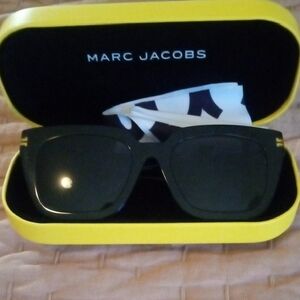 Marc Jacobs Black Sunglasses with Yellow Case